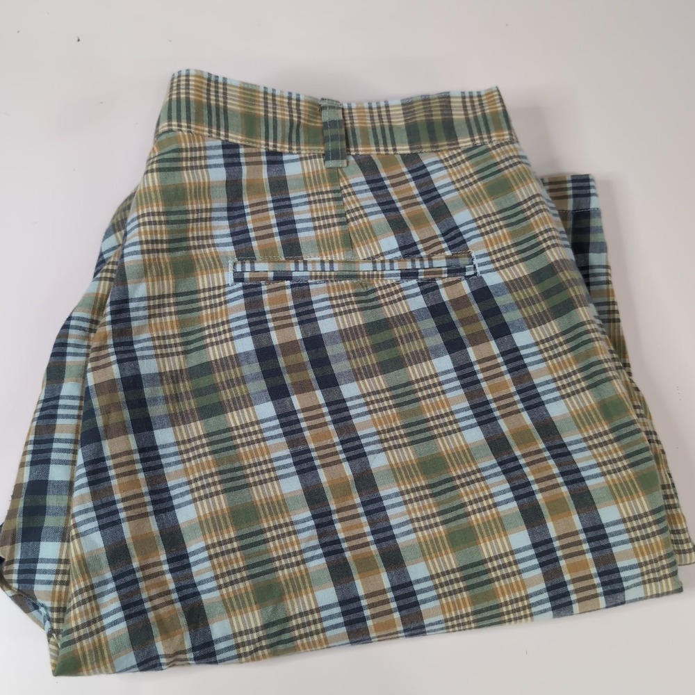 Pendleton Mens 38 Multicolored Plaid Cotton Flat Front‎ Shorts